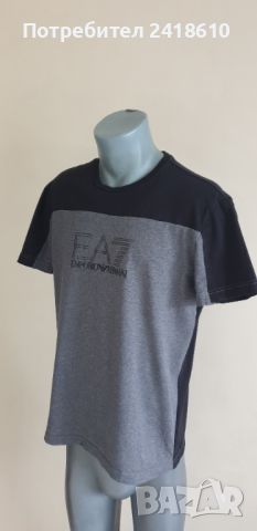 Emporio Armani EA7 Cotton Mens Size L ОРИГИНАЛ! Мъжка Тениска!, снимка 2 - Тениски - 45529662