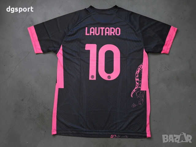 Флуоресцентна футболна тениска на Интер#Лаутаро Мартинес#10!
