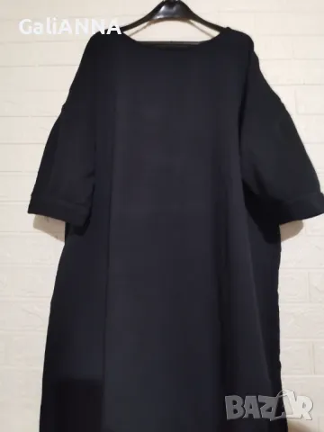 СТРАХОТНА РОКЛЯ С ЕФЕКТНИ РЪКАВИ 4XL-5XL, снимка 3 - Рокли - 50338765