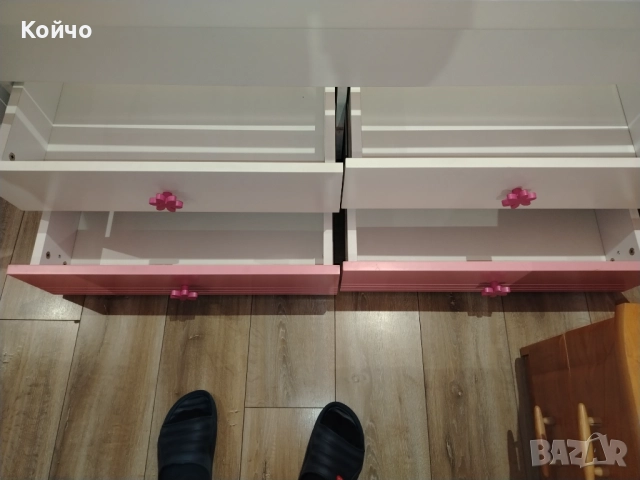 Люлееща се бебешка кошара от МДФ материал, снимка 7 - Кошарки - 52164863