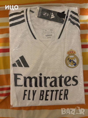 Нова футболна фланелка adidas REAL H JSY AU 2024/25, снимка 8 - Футбол - 52485872