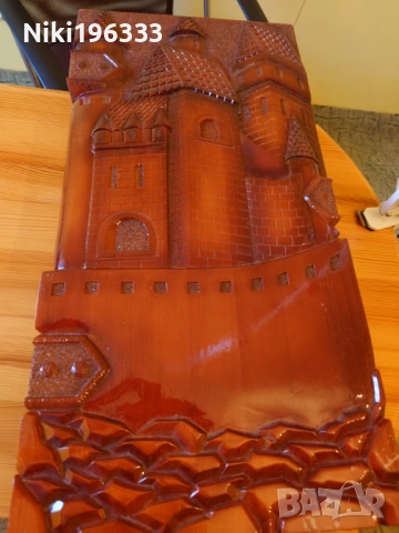 Луксозна ръчно изработена табла от масивно дърво (пирография), снимка 2 - Шах и табла - 53614551