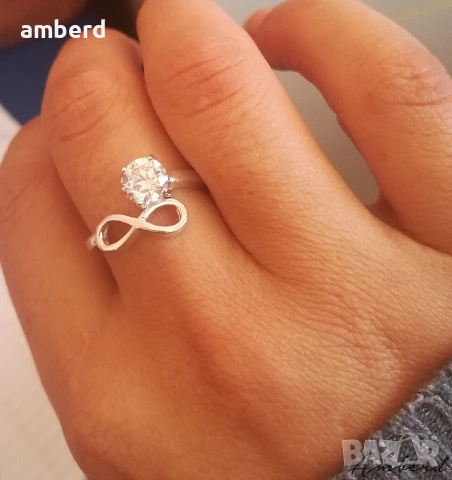 Страхотен сребърен пръстен - модел PLR028, снимка 2 - Пръстени - 53677285