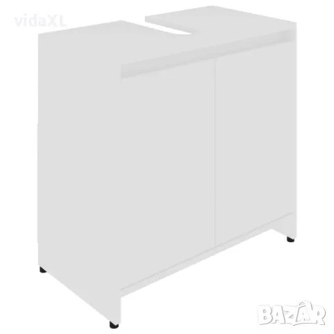 vidaXL Шкаф за баня, бял,*SKU:802642, снимка 1 - Шкафове - 47299148