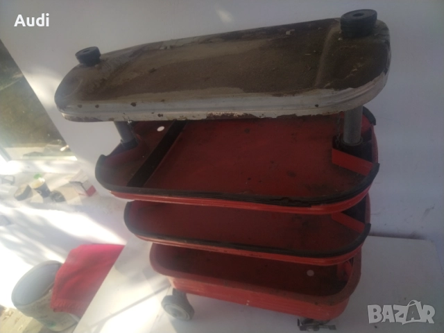 Метална количка за инструменти 4 работни нива. Подходяща за сервиз, работилница, гараж, снимка 10 - Куфари с инструменти - 48405117