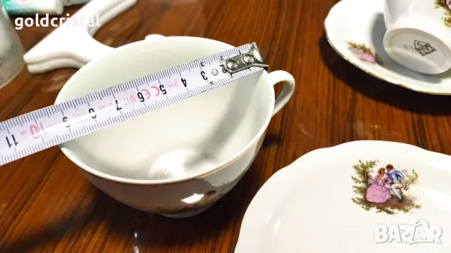 Стар полски порцелан чаши за чай кафе , снимка 6 - Антикварни и старинни предмети - 50437087