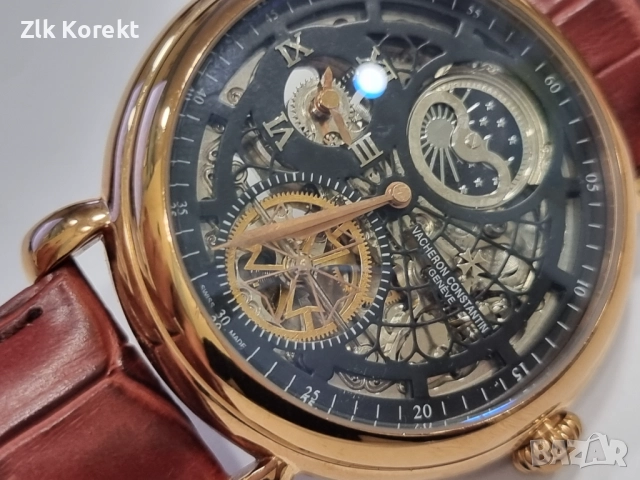Механичен часовник Vacheron Constantin, снимка 6 - Мъжки - 52276588