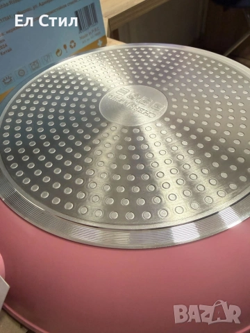 Комплект тигани Cheffinger с мраморно покритие – 3 части за всяка кухня - черен цвят, снимка 6 - Съдове за готвене - 53573465