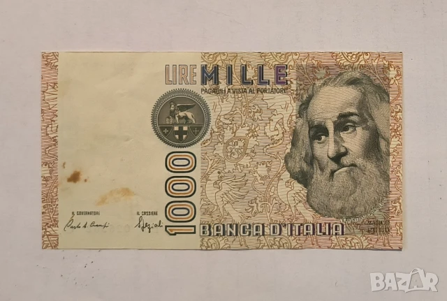 Италия 1000 лири 1982 година