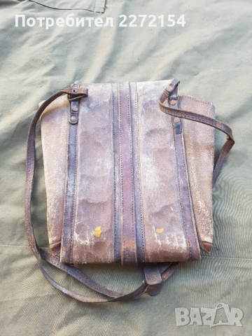 Командирска кожена чанта, снимка 3 - Антикварни и старинни предмети - 51436169