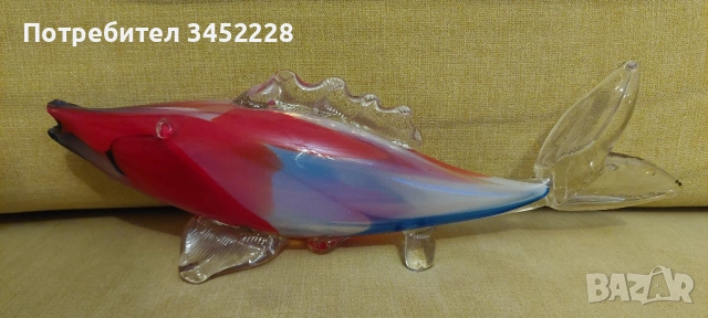 фигура стъклена риба за колекционери 