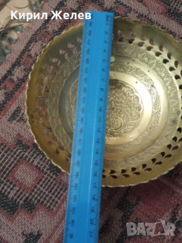 Бронзова фруктиери 54281, снимка 2 - Антикварни и старинни предмети - 53624503
