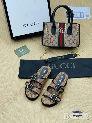 дамски чехли и чанта gucci , снимка 9 - Чанти - 46913760