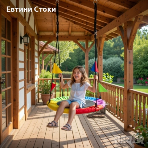 Люлка „Щъркелово гнездо“ до 150 кг, снимка 7 - Градински мебели, декорация  - 53716293