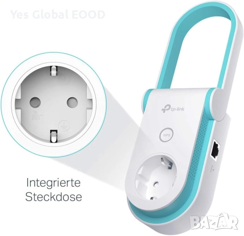 TP-Link WiFi ретранслатор AC1200 усилвател на сигнал с LAN порт, снимка 5 - Друга електроника - 52849404