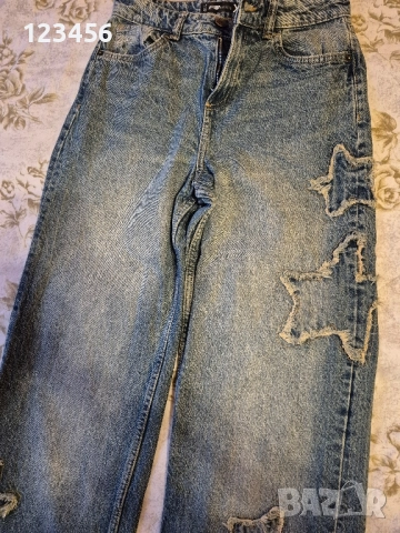 Дънки широк крачол, снимка 3 - Дънки - 52345005