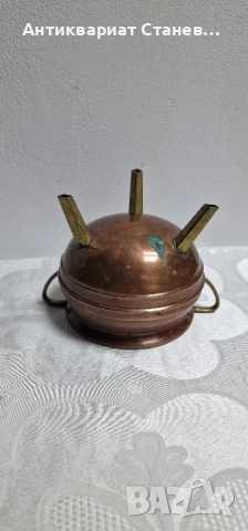 Малка медна кашпа, снимка 4 - Саксии и кашпи - 52147618