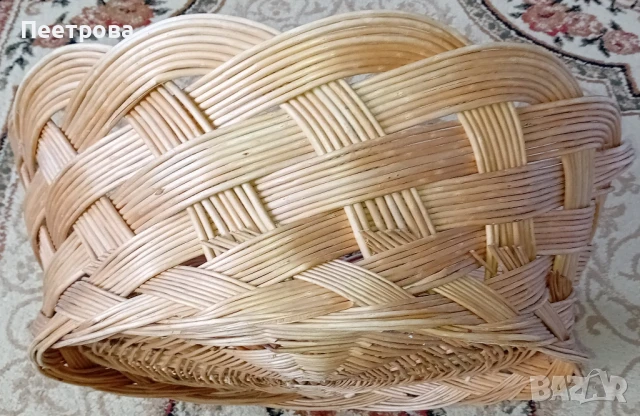 Голям плетен кош, снимка 4 - Други стоки за дома - 50928495