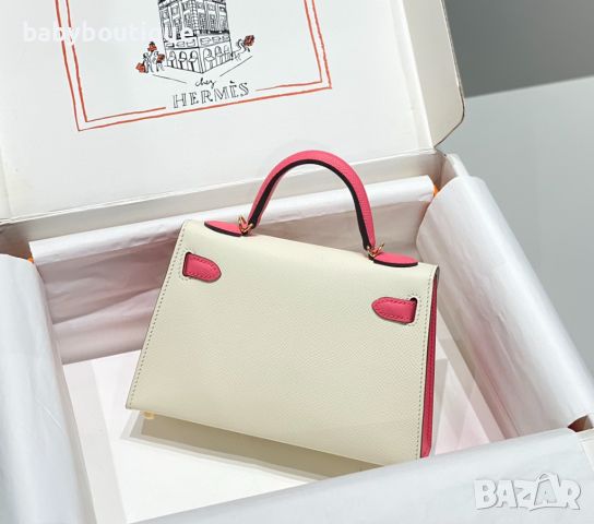 Hermes Mini Kelly two tones, снимка 8 - Чанти - 45424868