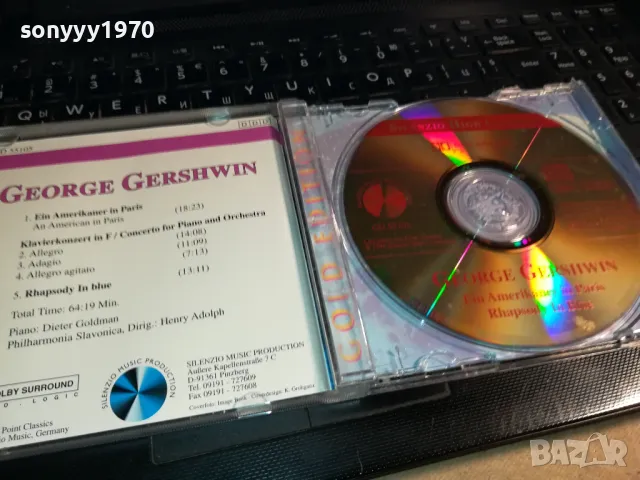 GERSHWIN-ORIGINAL CD-ВНОС GERMANY 2912240740, снимка 5 - CD дискове - 48485796