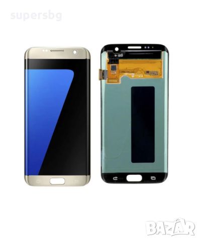 Дисплей за Samsung Galaxy S7 Edge /SM-G935 / NF / LCD Дисплей+Тъч скрийн/ Orig/ Златист и Черен, снимка 1 - Резервни части за телефони - 45585274