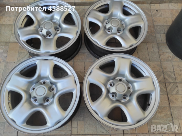 Железни джанти 16'' 5х114.3 6,5J, ц.о-60,1мм за Тойота рав4 Toyota Rav4