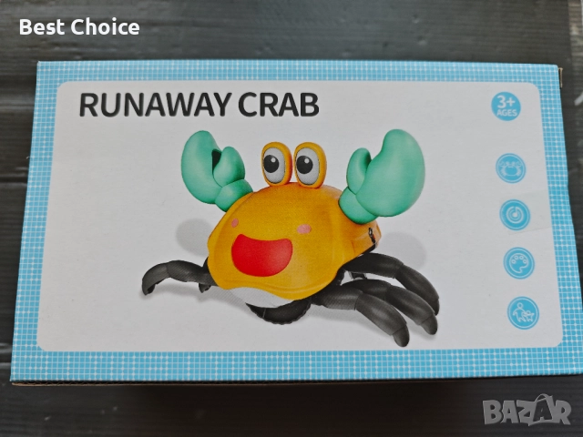 Интерактивна музикална играчка "Бягащ рак", снимка 6 - Електрически играчки - 52495725
