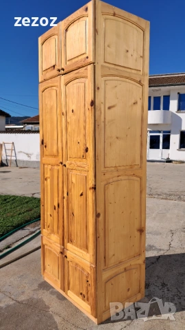 Гардероб висок масив, снимка 2 - Гардероби - 53354287
