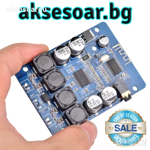 Висококачествен 2x45W 12V 24V Стерео Hi-Fi аудио Bluetooth Цифров усилвател Клас D мощен и компактен