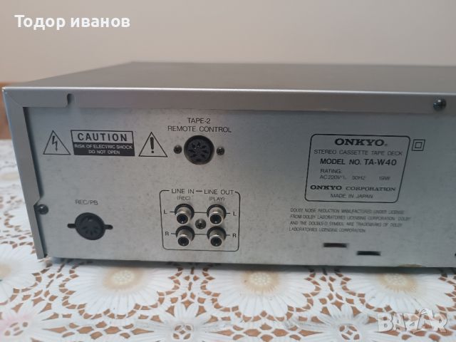 Onkyo-TA-W40, снимка 7 - Декове - 46634200