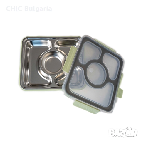 Кутия за храна (кутия за обяд) с прибори + Готварска книга и подарък шал- КОЛЕДНА ПРОМОЦИЯ, снимка 2 - Кутии за храна - 38793443