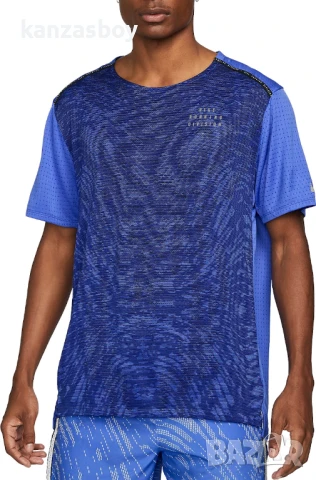 Nike Dri-FIT Run Division Rise 365 'Medium Blue' - страхотна мъжка тениска КАТО НОВА Л, снимка 2 - Тениски - 51106424