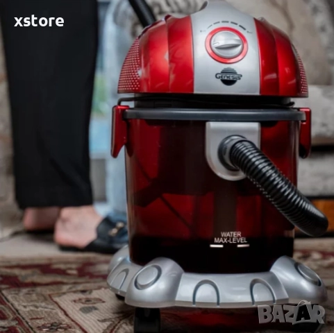 Прахосмукачка с воден филтър Voltz, 1200W-1400W, 15л., Червена, снимка 7 - Прахосмукачки - 52795957