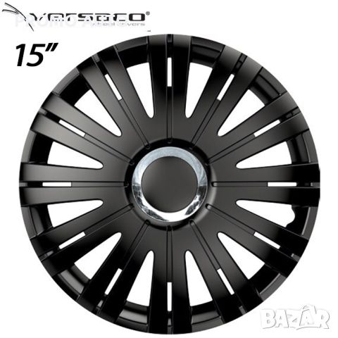 Тасове за джанти 15'' Versaco Active RC черни, снимка 1 - Аксесоари и консумативи - 46068514