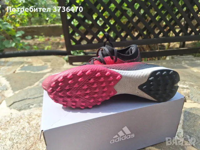 Adidas X  Футболни обувки Speedportal .3 FG J - РОЗОВ/ЧЕРЕН, снимка 2 - Футбол - 47050576