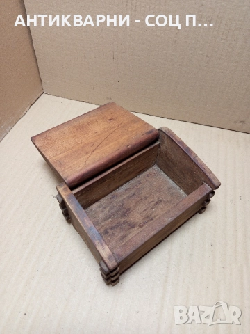 Стара Ръчно Изработена Дървена Кутия Кутийка. , снимка 5 - Антикварни и старинни предмети - 52578039