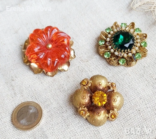  Стъкло  Мурано Колие обеци брошка, снимка 2 - Колиета, медальони, синджири - 53806161