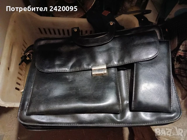  мъжка кожена чанта-20лв, снимка 1