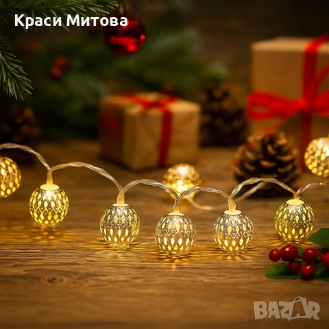 Коледни лампички – метални фигурки SD32, снимка 5 - Други стоки за дома - 52349933