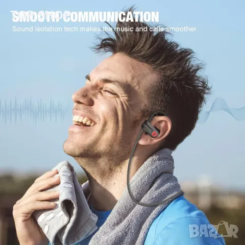 Boean Bluetooth спортни водоустойчиви слушалки, снимка 2 - Bluetooth слушалки - 48636600