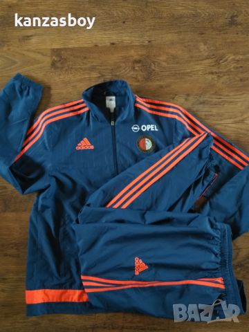 ADIDAS MENS FC FEYENOORD ROTTERDAM 2015/2016 - мъжки футболен комплект КАТО НОВ М, снимка 7 - Спортни дрехи, екипи - 45407552