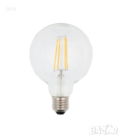 LED крушка 8W G95 2700K филамент VITO E27, снимка 1 - Крушки - 48383492