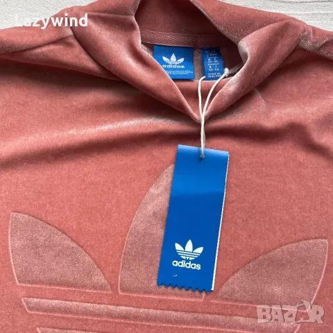 Поло блуза от кадифе Adidas Originals, снимка 4 - Корсети, бюстиета, топове - 47159764