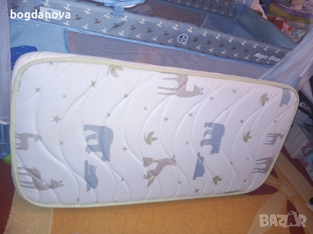 Бебешко легло/кошара на 2 нива с матрак, снимка 14 - Бебешки легла и матраци - 53996748