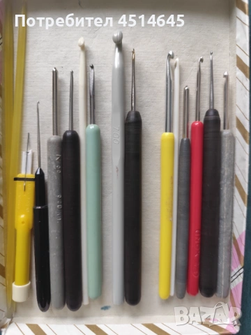 Игли, куки, обръчи за плетене 