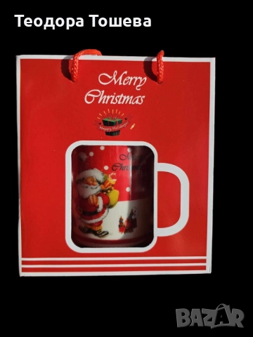 Коледна чаша с лъжичка 