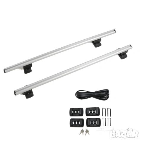 Напречни греди багажник за монтаж на тавана на автомобила без релси 135см, снимка 2 - Аксесоари и консумативи - 53885653