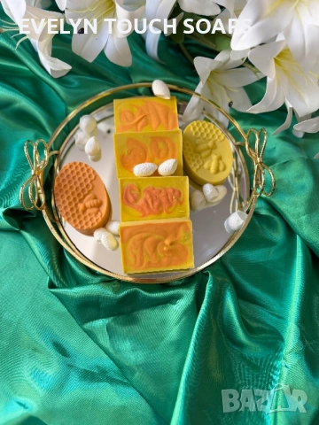 Натурален сапун с патешка мас копринени пашкули и куркума , снимка 3 - Козметика за лице - 54230952