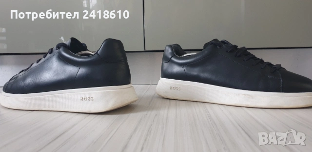Hugo Boss Leather Mens Size 43/27. 5 - 28см ОРИГИНАЛ! Мъжки спортно - елегантни обувки естествена ко, снимка 5 - Кецове - 53585595