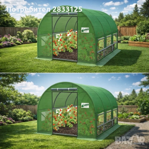 Здрава конструкция за оранжерия - поцинковани тръби и лесен монтаж, снимка 6 - Оранжерии - 53642895